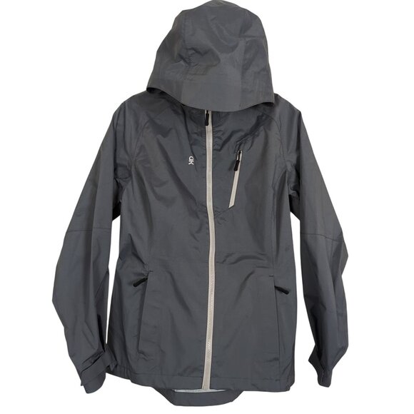 Little Donkey Andy long sleeve zipper front hooded high low lightweight Jacket S - Picture 2 of 16